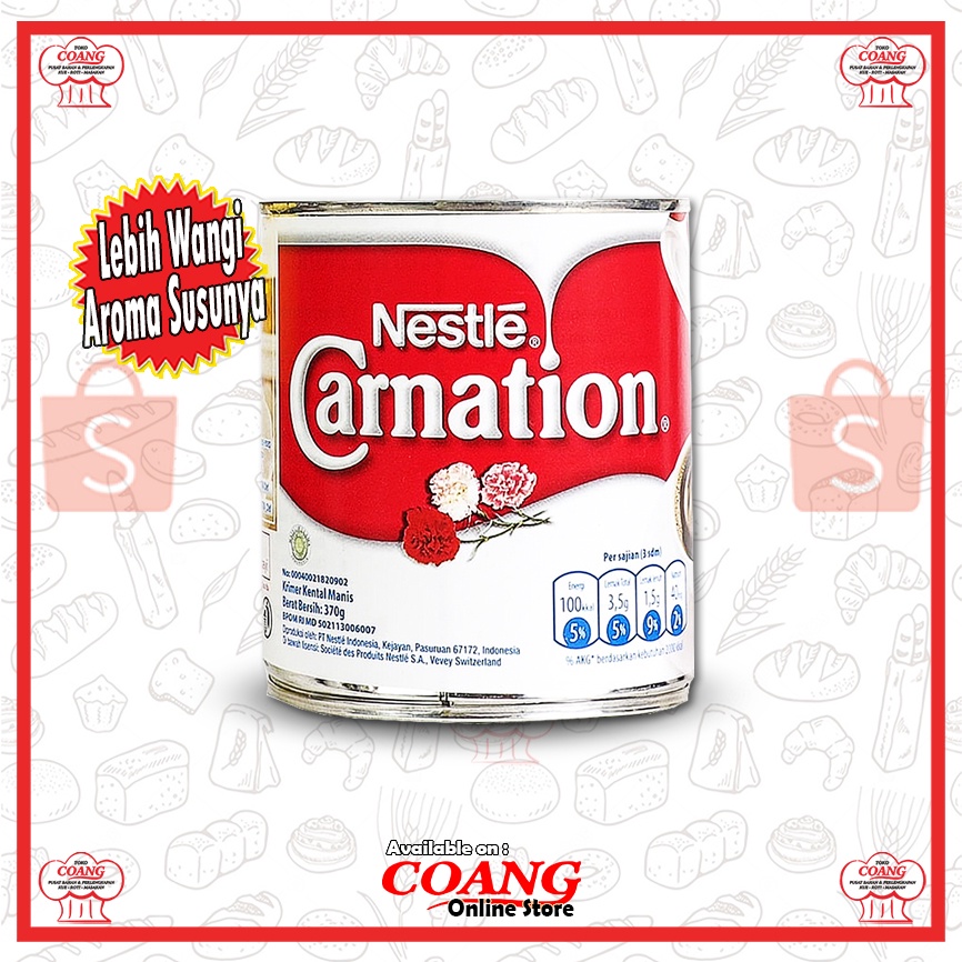 

CARNATION 375 GRAM - SUSU KRIMER KENTAL MANIS