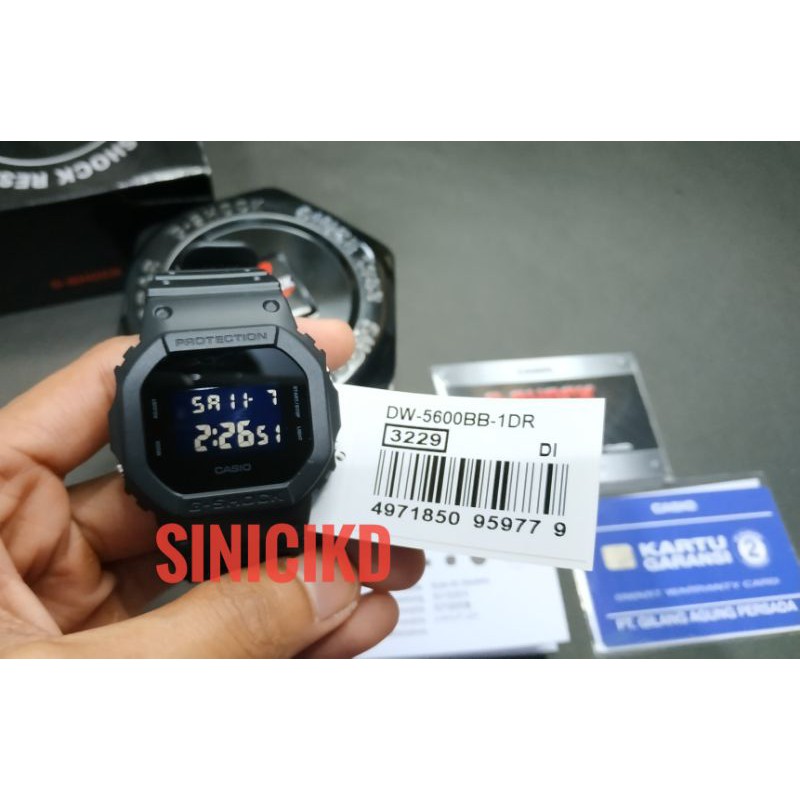 Jam Tangan Casio G Shock DW-5600BB DW 5600BB DW 5600BB-1DR DW 5600BB 1DR G Shock DW 5600 Original