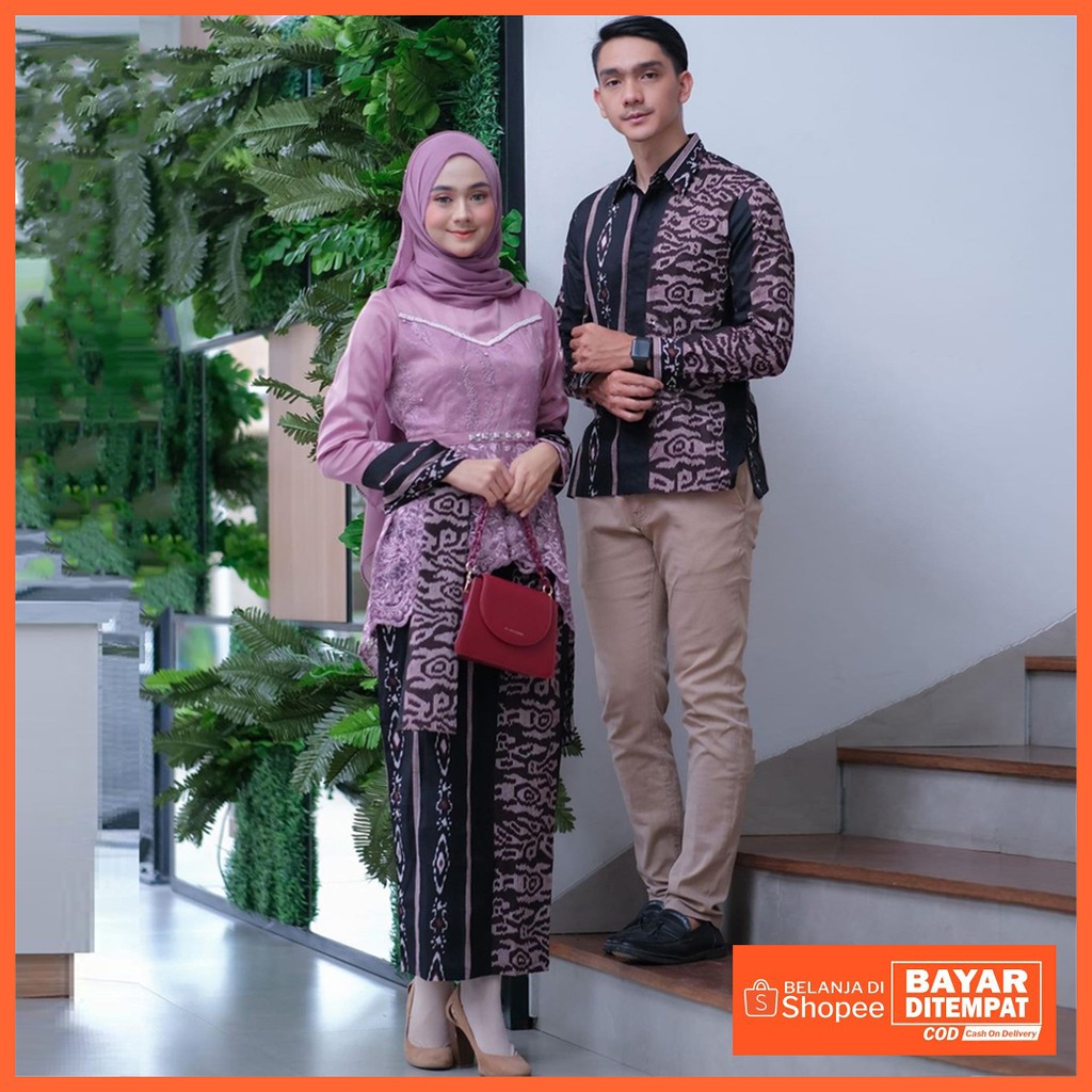 NEW ARRIVAL!! SHOPASHOP SOLO BATIK Couple Violeta Aplikasi Payet