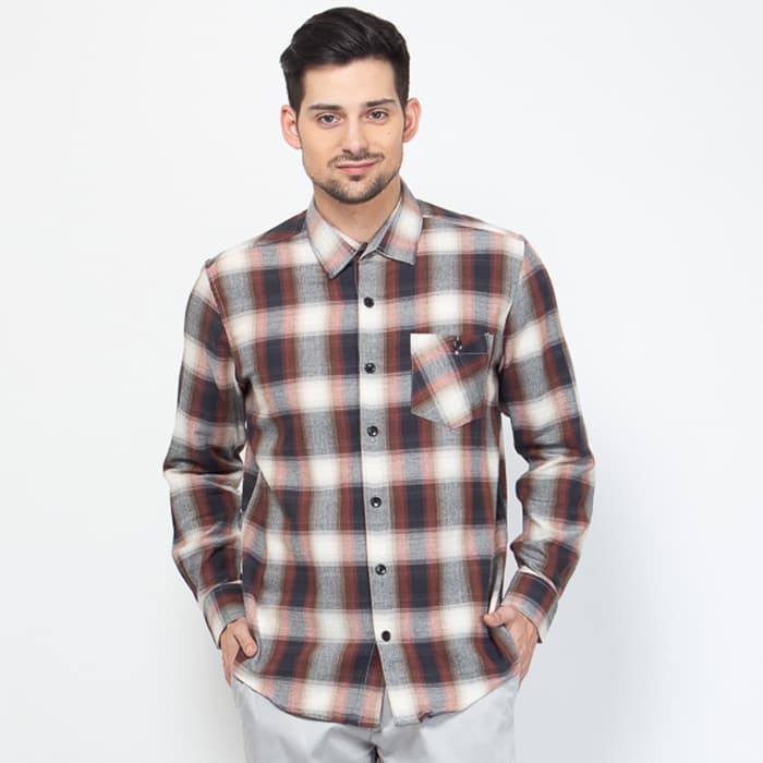 17SEVEN FLANEL YAWLED - Putih