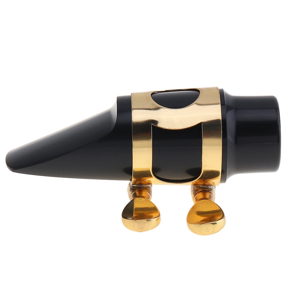 2pcs Mouthpiece Soprano Saxophone Dengan Cap + Klip + Reed + Bantalan Gigi