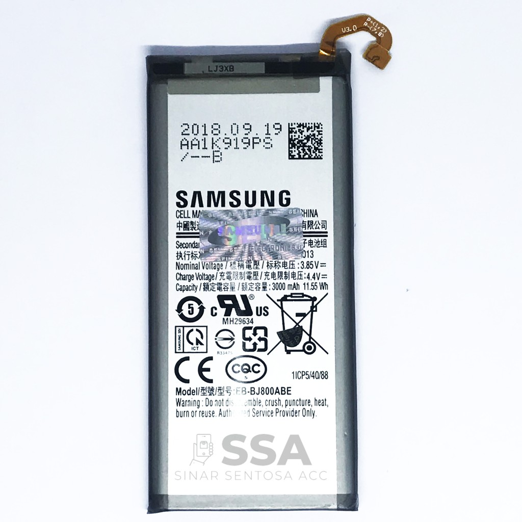 Baterai Original 100% Samsung Galaxy A6 2018 J6 2018 J8 2018 J600 J800 Batre Batrai Battery Batrei Batere Batu HP ORI GARANSI Awet