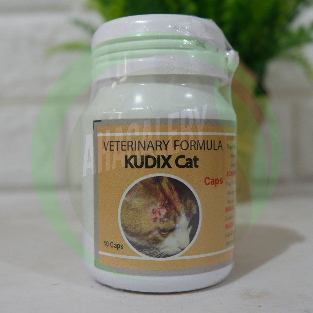 KUDIX CAT 10 Kapsul Obat Scabies Gudig Korengan Pada Kucing