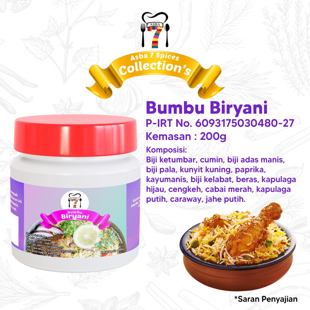 

ASBA BUMBU BIRYANI TOPLES 200GR