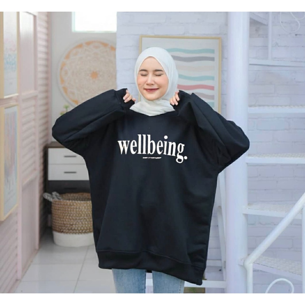 [COD] Sweater Oversize Wanita Wellbeing XXL LD 130