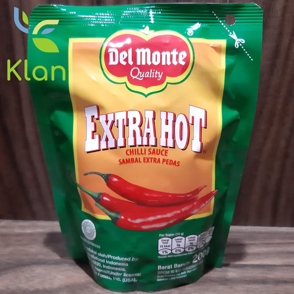 

DEL MONTE CHILI SAUCE EXTRA HOT / DELMONTE SAUS SAOS PEDAS 200 GRAM