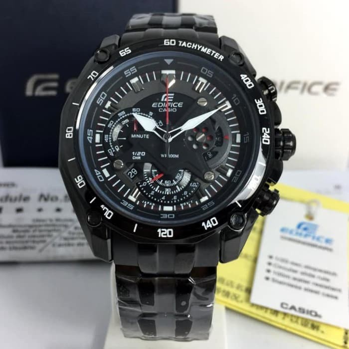 Jam Tangan Pria casio edifice ef550 black redbull ori BM garansi 1th