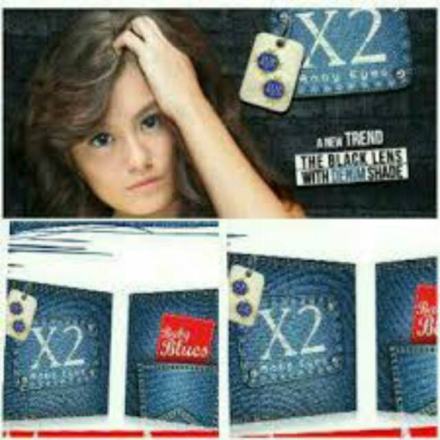 Softlens X2 Blue Jeans Baby Eyes Softlen Soflen Soflens Soflense Contactlens