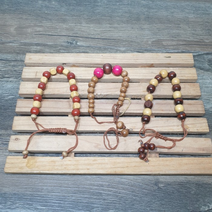 Gelang kayu asli gelang pria trandy fashion masa kini