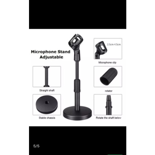 Stand Holder Microphone Meja HD-26 / Bracket stand mic