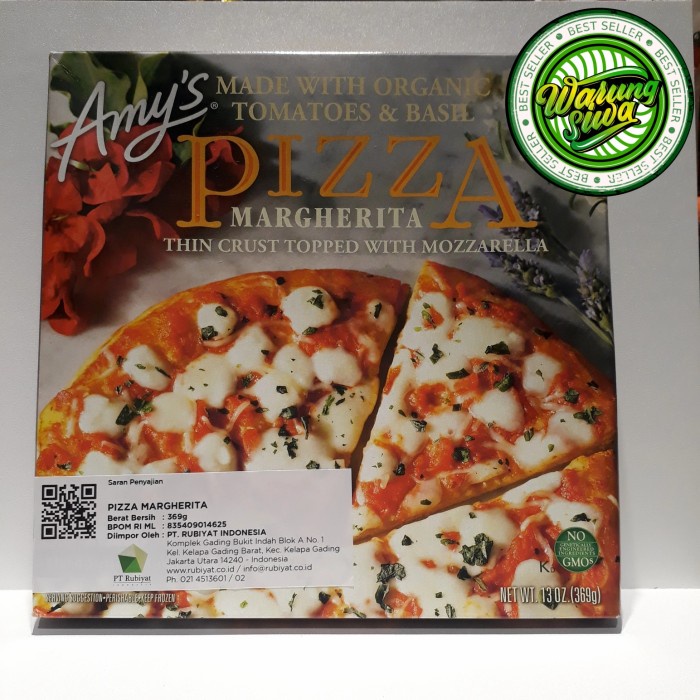 

amy's pizza magherita 369gr
