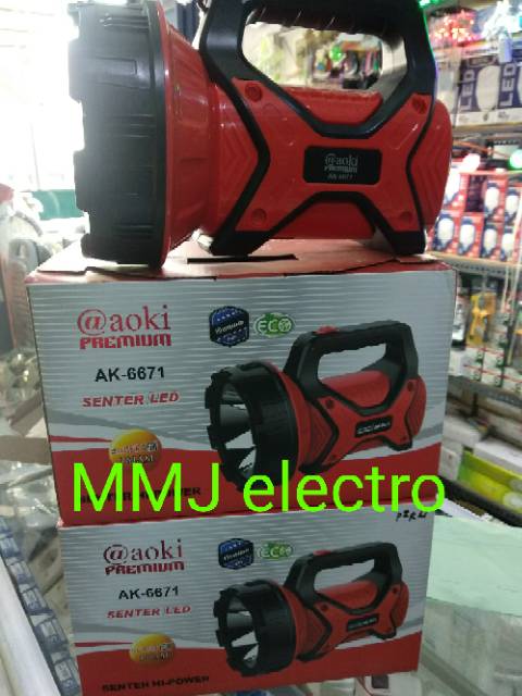 Senter Aoki 15w 15 watt AK 6671 Super Terang