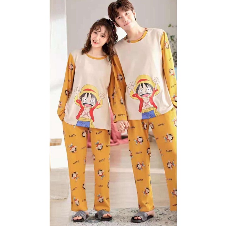 baju tidur piyama couple bahan kaos import