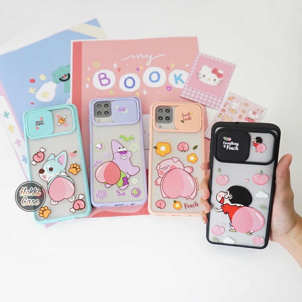 [KG 04]SOFTCASE SLIDE KAMERA PROTEK KARAKTER FOR SAMSUNG My choice window case Pelindung Camera Slid