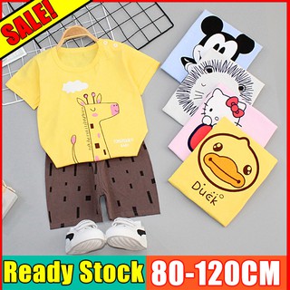 YEALON 2Pcs Set Baju  Anak  Umur 1  Tahun Baju  Anak  Fashion  