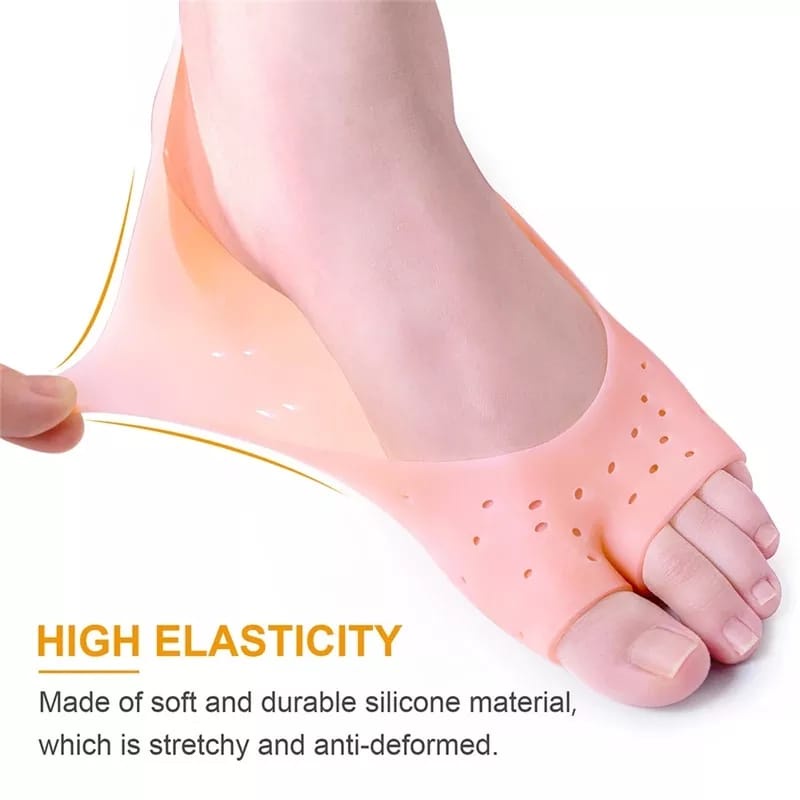 SATU PASANG KAUS KAKI SILICON GEL INSOLE SEPATU WANITA ALAS SEPATU ANTI KAKI PECAH DAN KAPALAN