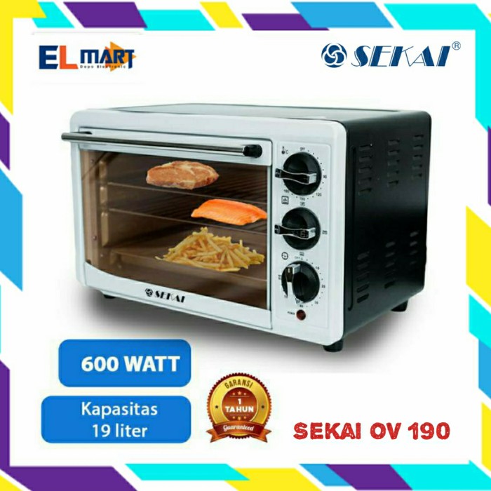 Sekai Electric Oven Listrik OV 190 - OV190 19 Liter 19L Pemanggang