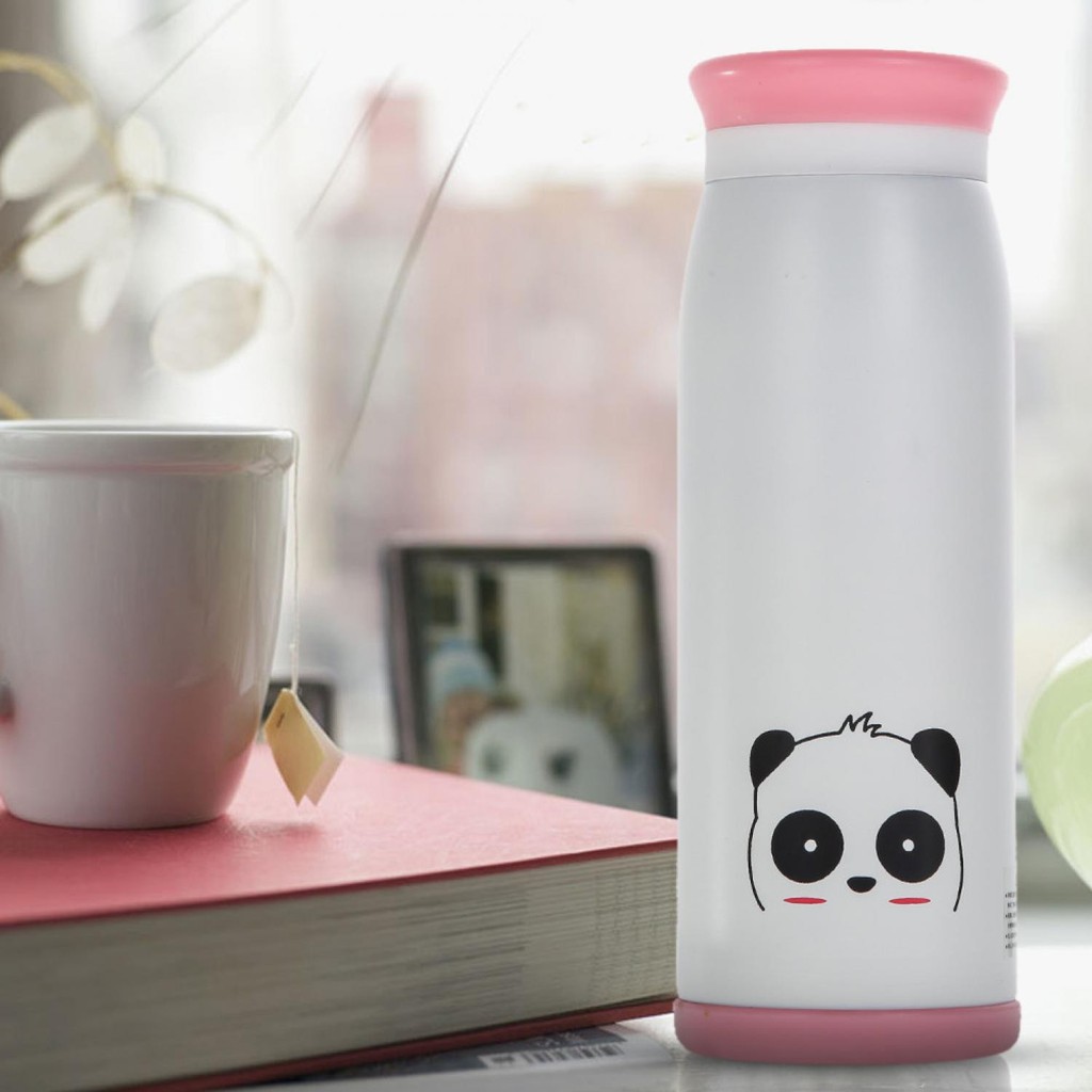 Colourful Cute Cartoon Thermos Insulated Mik Water Bottle 500ml