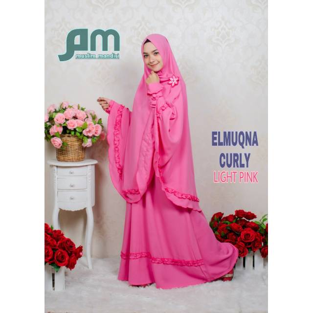 El muqna Curly Swarga Hijab