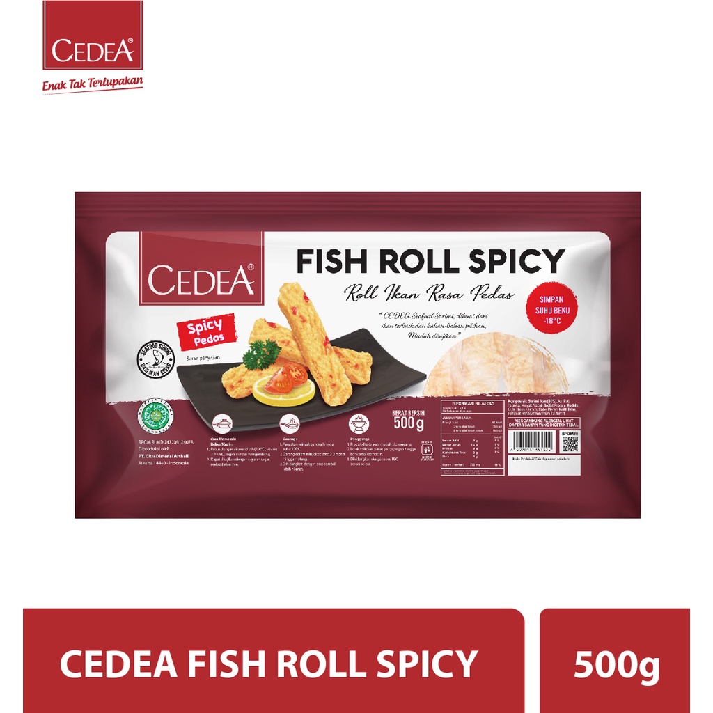 

CEDEA Fish Roll Spicy/ Pedas 500g