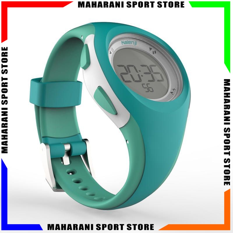 Jam Tangan Sport Digital Kalenji W200s - Wanita - Green Blue Crayon