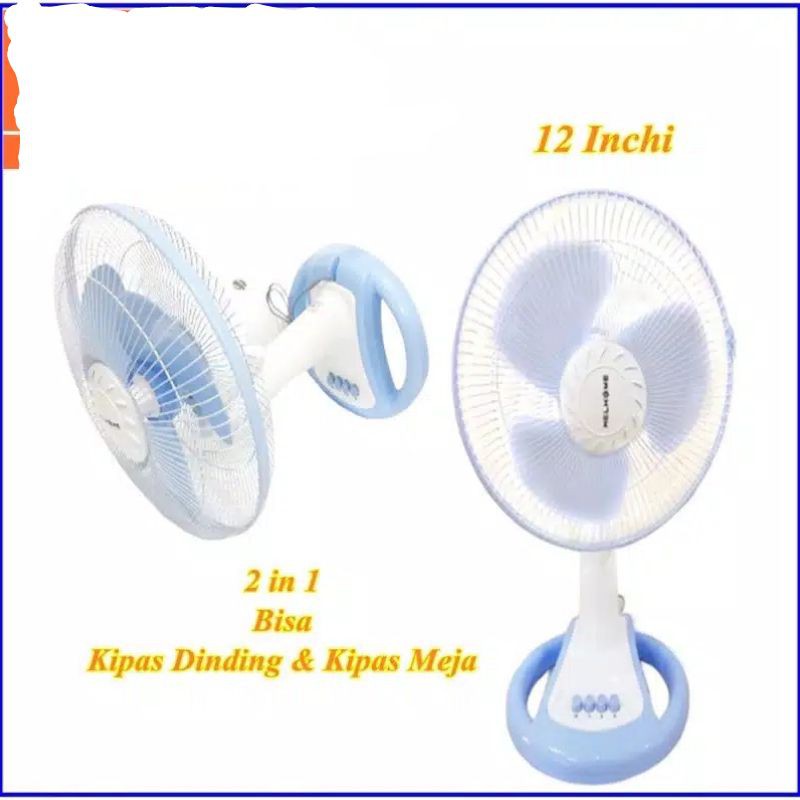 Kipas Angin Meja / Desk Fan/ Kipas Angin Dinding WH 1251/ 1252 Welhome