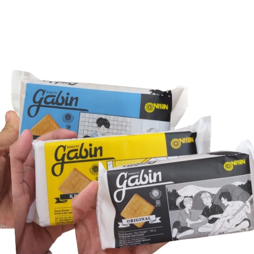 

Nissin Biskuit Gabin Cemilan Makanan Ringan Berbagai Varian Rasa 140gr