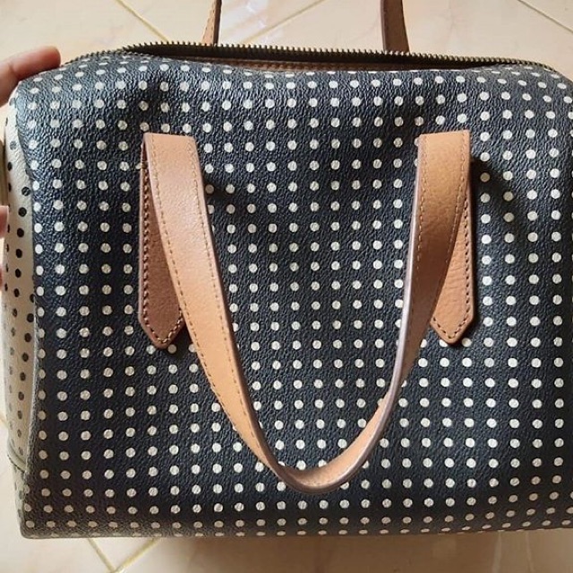 Preloved Fossil sidney satchel polka (ori)