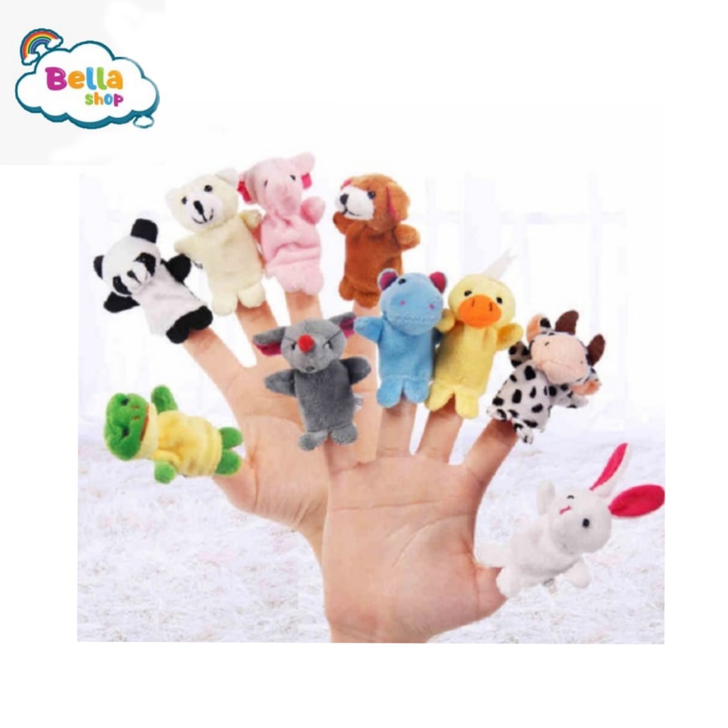 Boneka Jari Mainan Edukasi / Mainan Anak Bayi Animal Finger Puppet/Boneka Jari Hewan Tangan Karakter