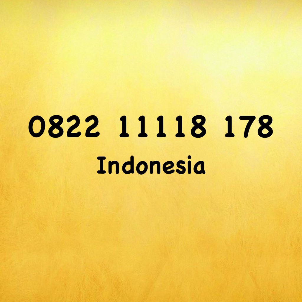 Nomor Cantik Simpati LOOP Seri 8178 - 1118 - 1788 - 0822 11118 178