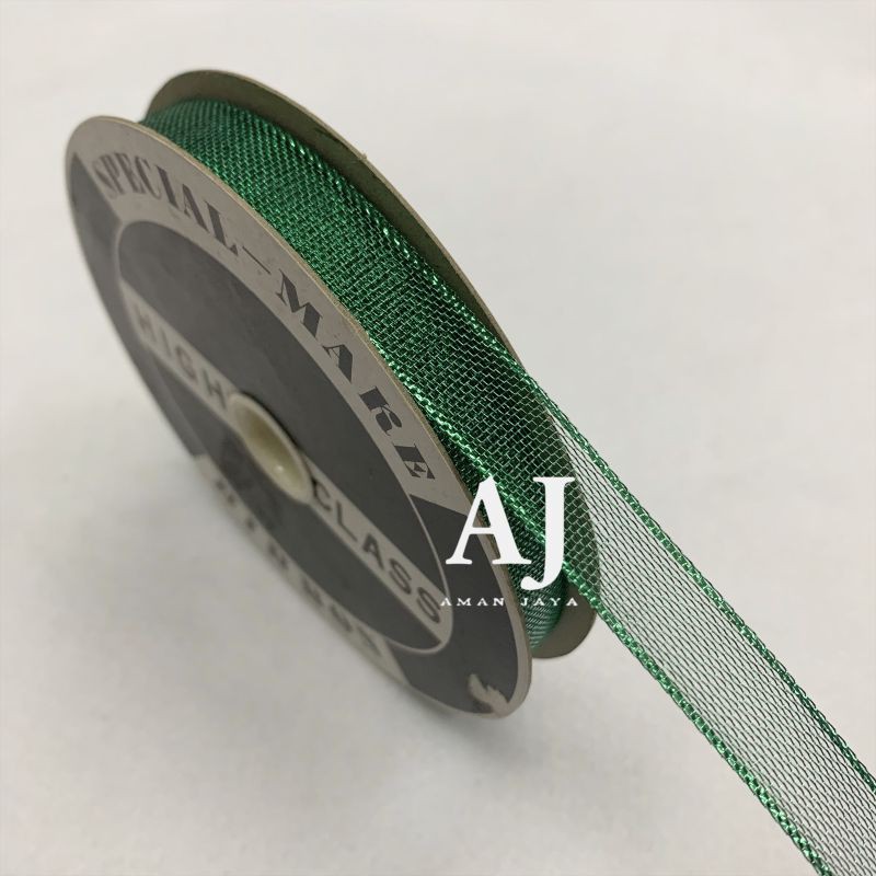 

Pita Transparan Lis 1/2 Inch / Pita Kado Dekorasi Natal Christmas Ribbon Lebaran Idul Fitri 1,25 cm