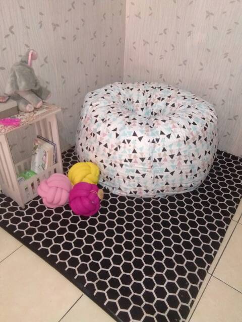 Beanbag pumkin uk jumbo siap pakai sudah termasuk cover dan butiran