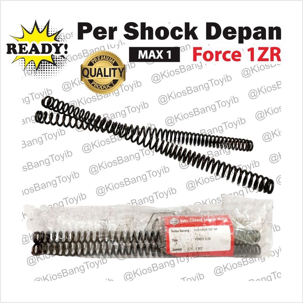 [1set/ 2pc] Per Ver Shock Skok Depan Force 1ZR FIZR F1ZR 1 Set Isi 2 (MAX1) Panjang 30cm