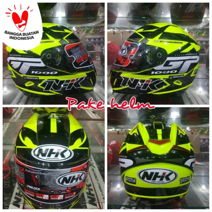 HELM NHK GP1000 STAR YELLOW FLO