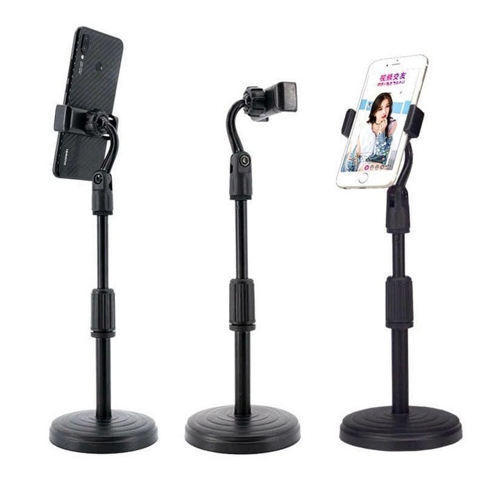 Stand Holder Hp Penyangga Broadcasting putar 360 Pegangan Hp Berdiri Duduk Tiktok