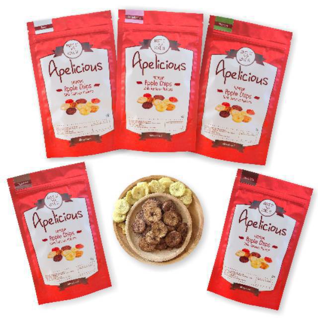 

Keripik apel rasa Apelicious / snack oleh-oleh Malang / kripik Ternikmat