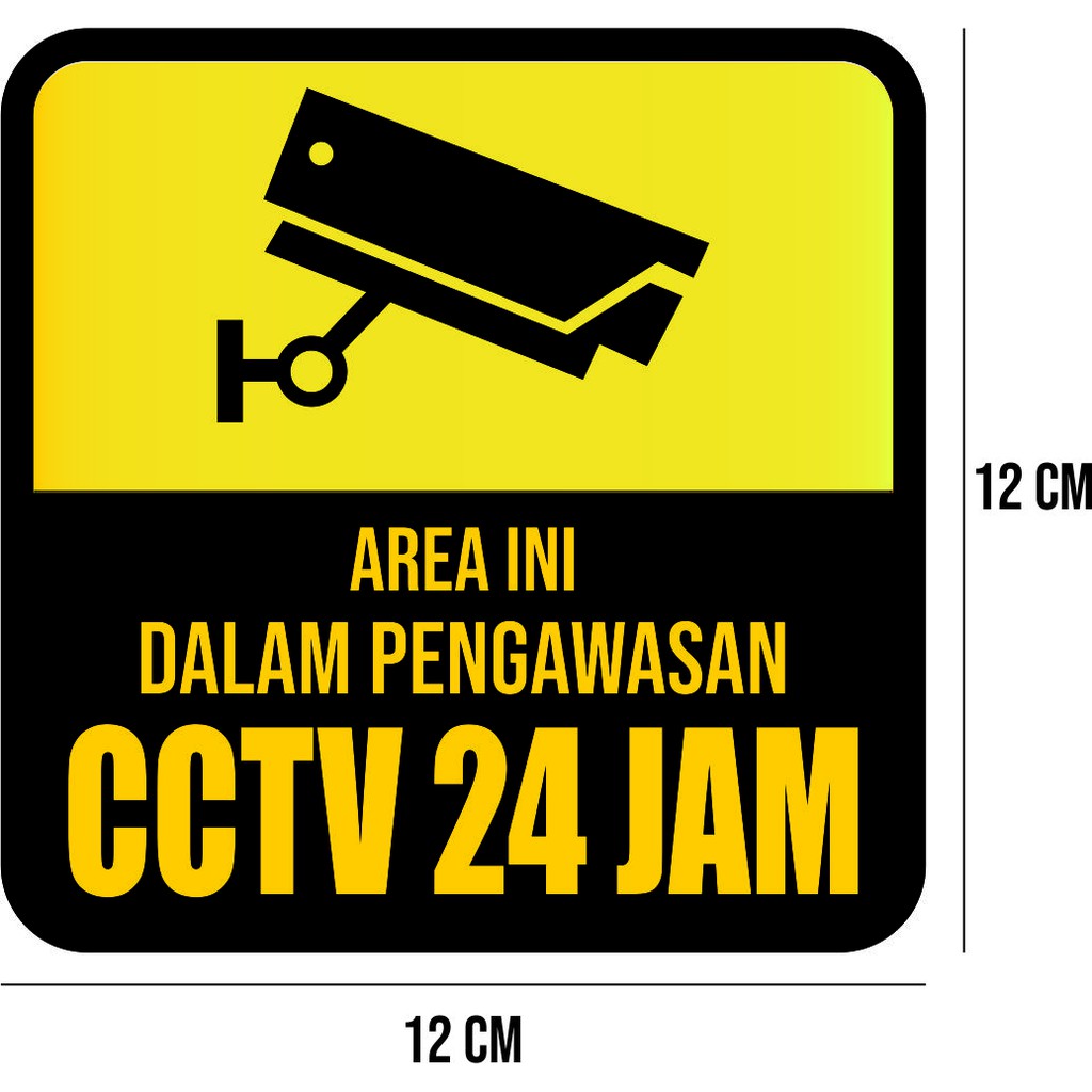 

STICKER AWAS CCTV STICKER PRINTING