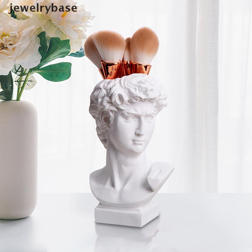 [Base] David Sculpture Resin Pen Desk Organizer Makeup Brush Organizer Flower Pot Vase Boutique