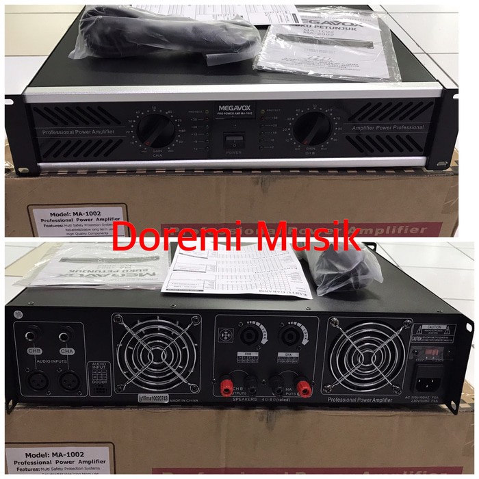 Power amplifier megavox ma 1002