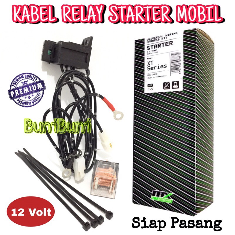 Kabel Set Relay Komplit Untuk Klakson &amp; Starter / Stater Mobil Premium Quality