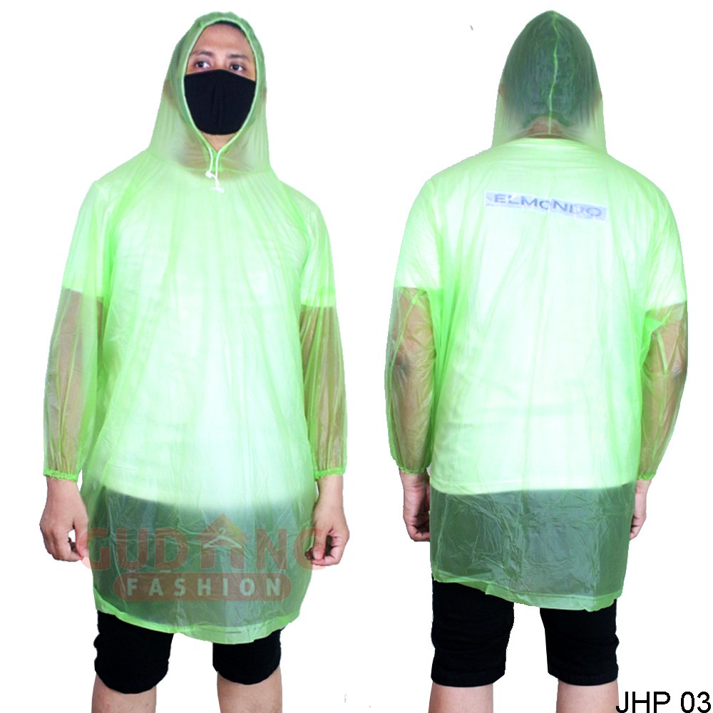 Raincoat Jas Hujan Ponco Transparan Unisex