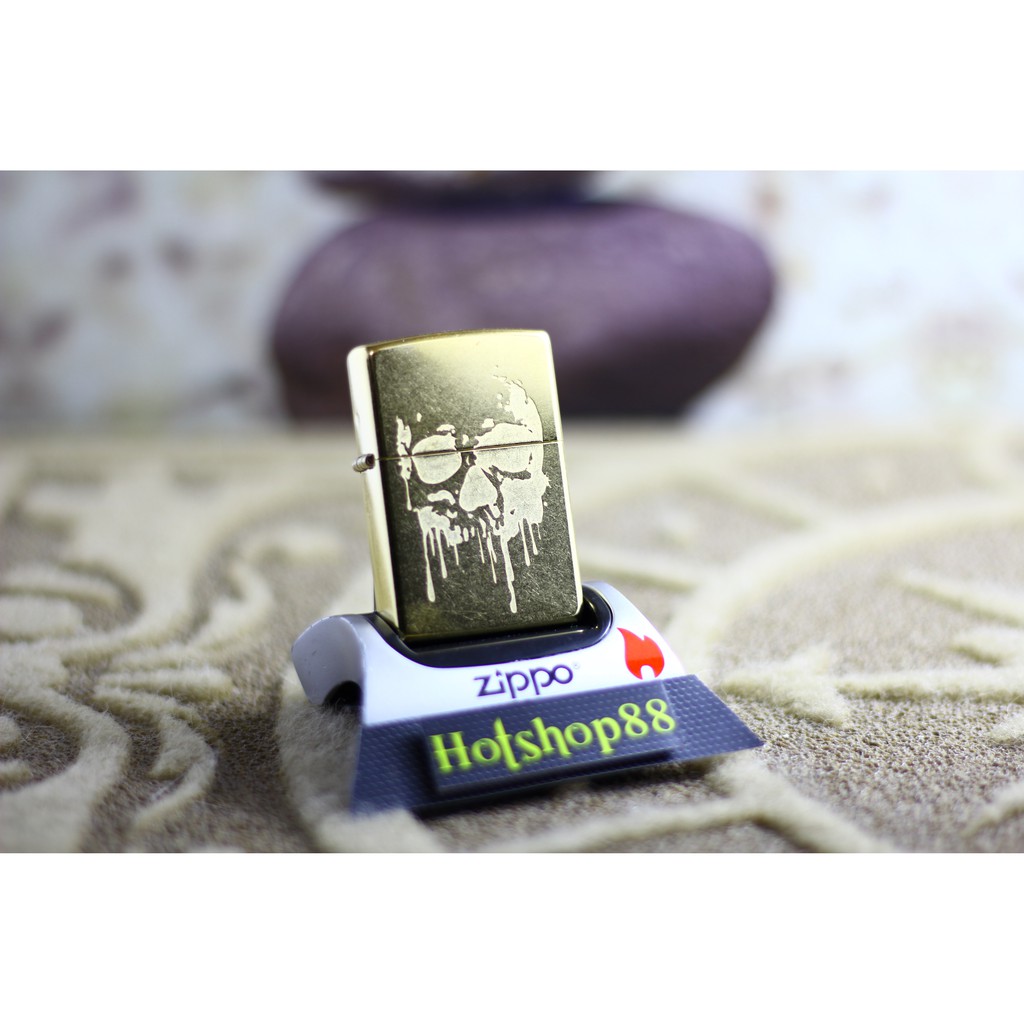 Zippo Original Skull Gold Dust 29401