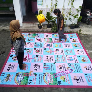 ULAR TANGGA / ULAR TANGGA BANNER / KARPET / BANNER / PERMAINAN ANAK