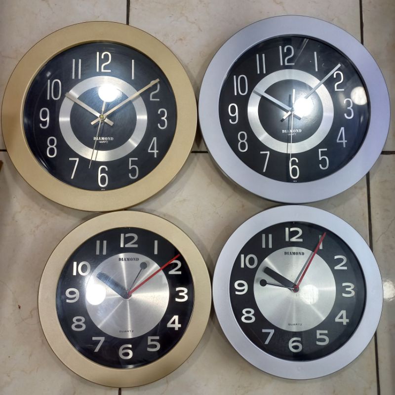 JAM DINDING MINIMALIS DIAMOND BESAR KECIL 232-8
