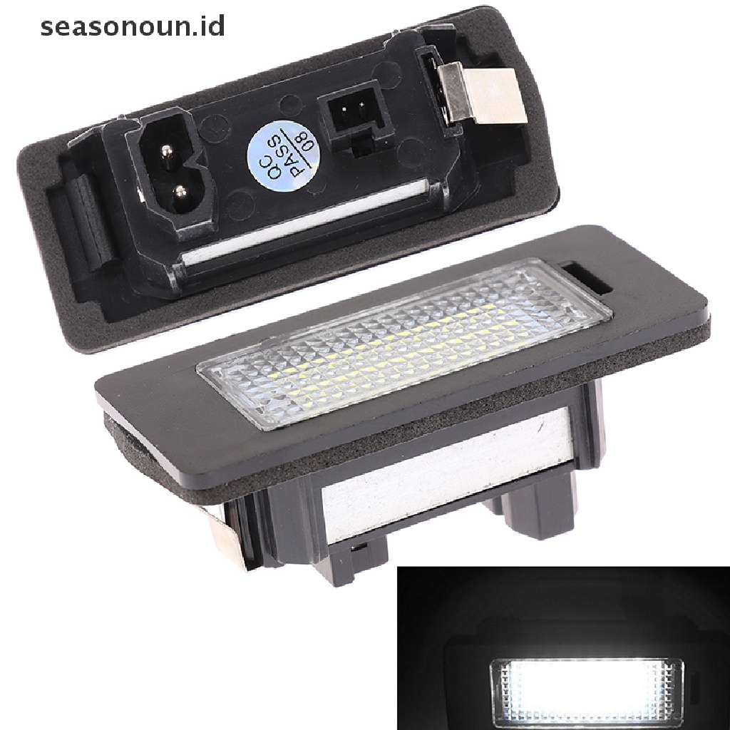 【seasonoun】 Led Car License Plate Light Rear Lights Number Plate Lamp For E39 M5 E70 X5 E93 ID