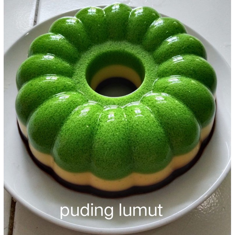Puding Lumut Pandan Lapis Premium