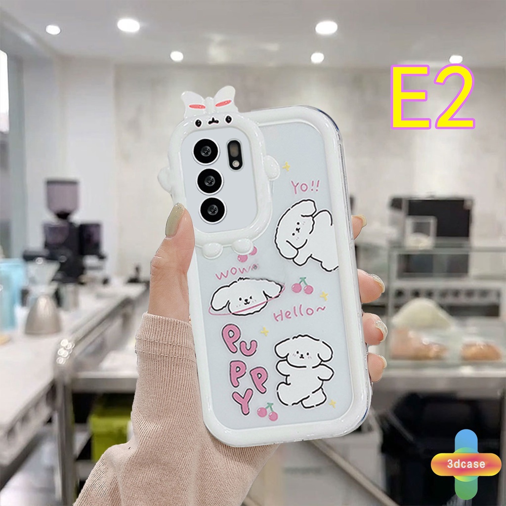 Casing OPPO A96 A76 A16 A15 A57 A54 A5S A3S A95 A56 A55 A7 A5 A9 A31 A53 A33 2020 A12 A1K A16E A16K A54S Reno 5 Lite 5F A74 A15S A52 A11K A92 A35 A11 A93 A32 A72 A94 A53S F19 F17 21 PRO A16S A77 A57S A57E Cute Puppy Monster Couples Case