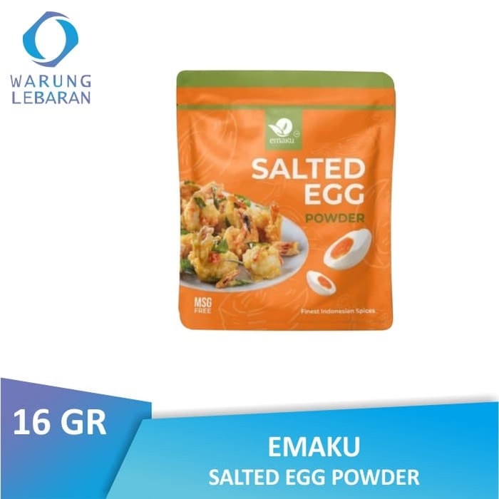 

NEW [PACK] Emaku Salted Egg Powder 16 GR No MSG | Telur Asin Bubuk