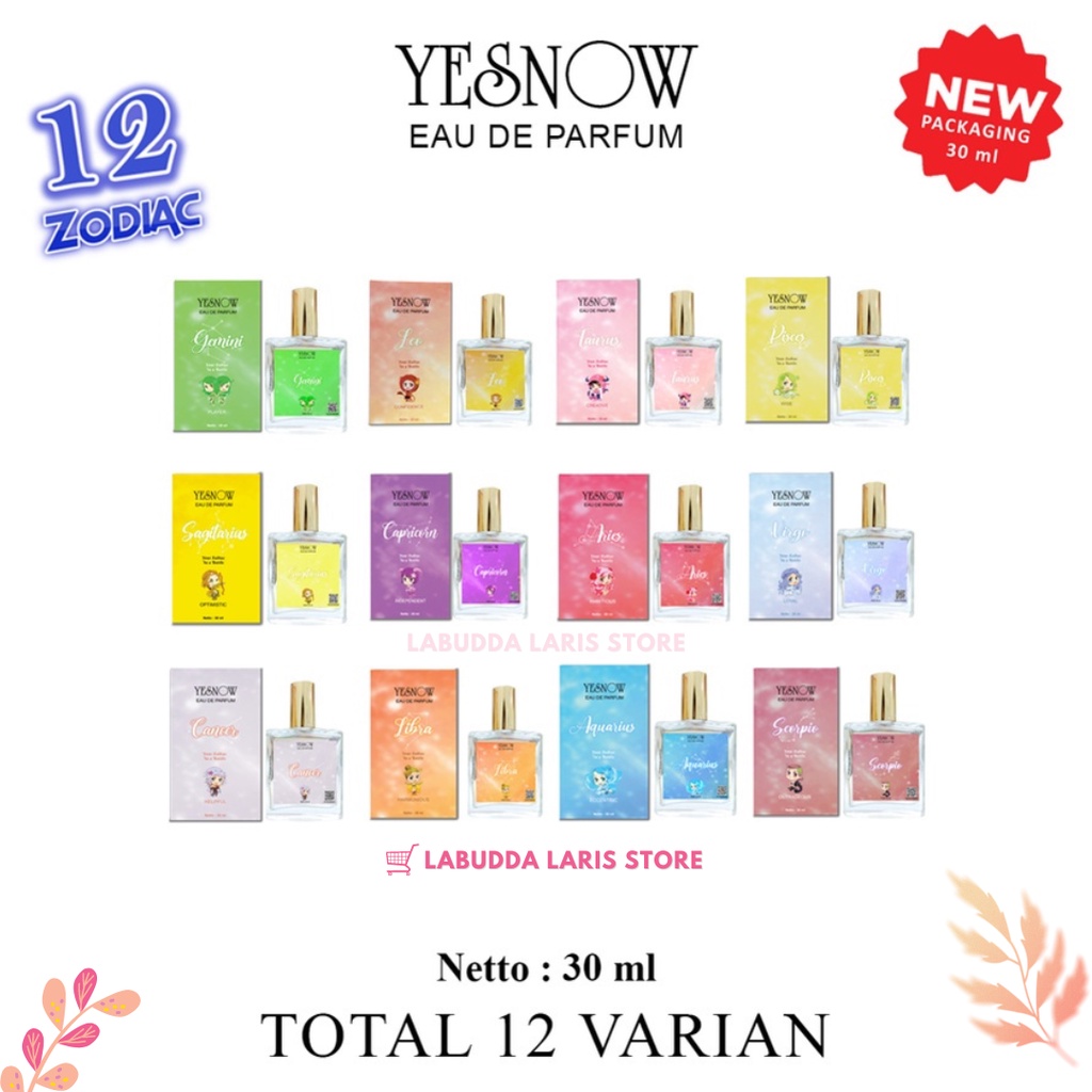 Parfume YESNOW x Ria Ricis (30ML) ZODIAC EAU DE PARFUME - Parfume Wanita - Perfume - Parfum Eu De Pa