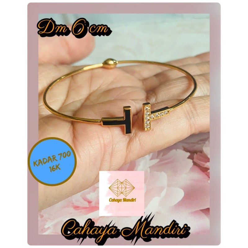 Gelang emas kadar 700 (16K) Berat +/- 3,63 gram